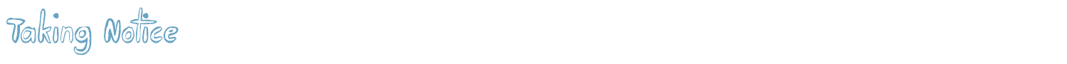 sample Taking Notice font